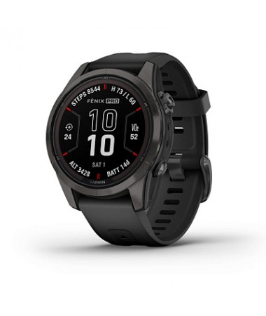fenix 7S Pro – Sapphire Solar Edition карбоновий сірий титановий DLC з чорним ремінцем  010-02776-11