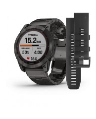 Garmin fēnix 7X,Sapphire Solar Carbon Gray DLC Titanium with Titanium Band (+ bl. silicone band) 010-02541-27