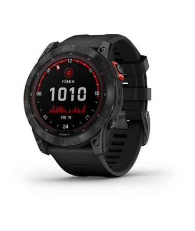Garmin Fenix 7 Solar Slate Gray with Black Band 010-02540-11