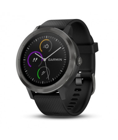 Официальные vivoactive 3 с черным силиконовым ремешком, slate!
